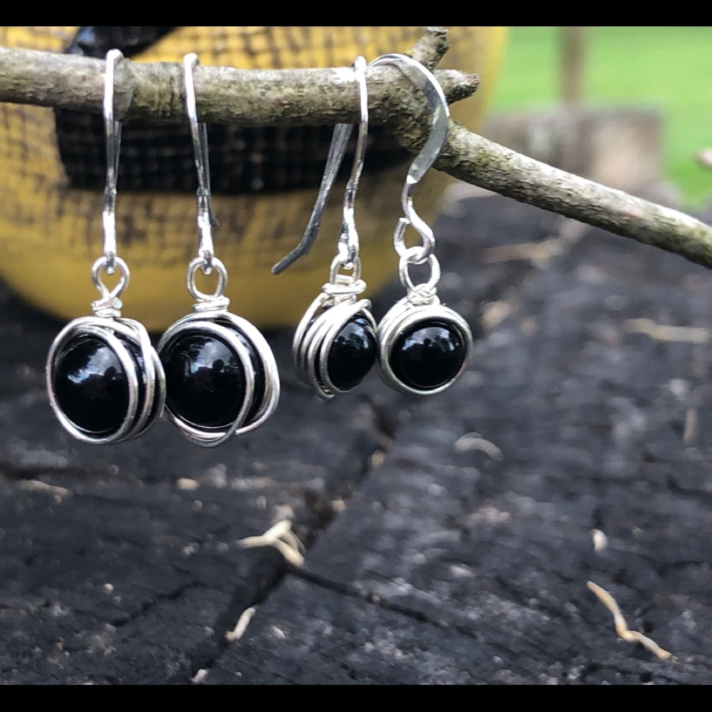 Handmade sterling silver earrings